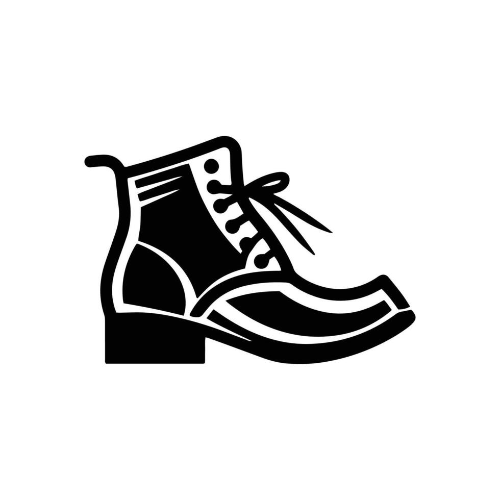 ein Logo von Stiefel Symbol Vektor Schuh Silhouette Sport Schuhe Neu Design Vorlage auf Weiß Hintergrund