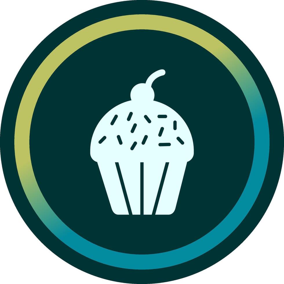 Cupcake-Vektor-Symbol vektor