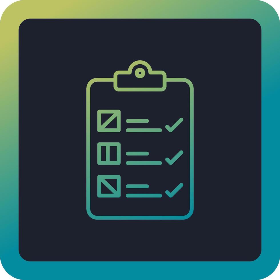 Checkliste Vektor Icon