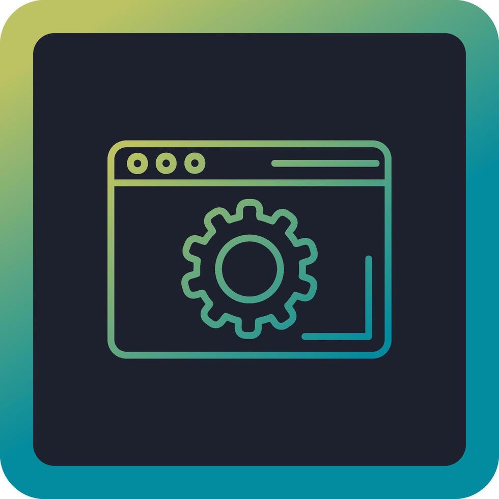 Vektorsymbol für Browsereinstellungen vektor