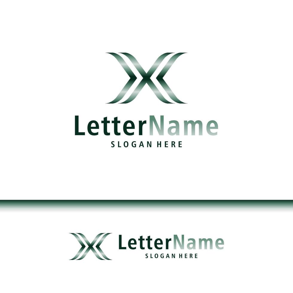 modern brev x logotyp design vektor. kreativ x logotyp begrepp mall vektor