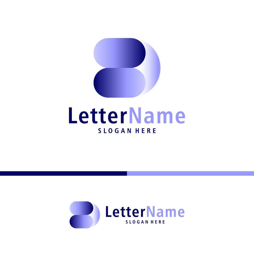 modern Brief b Logo Design Vektor. kreativ b Logo Konzepte Vorlage vektor