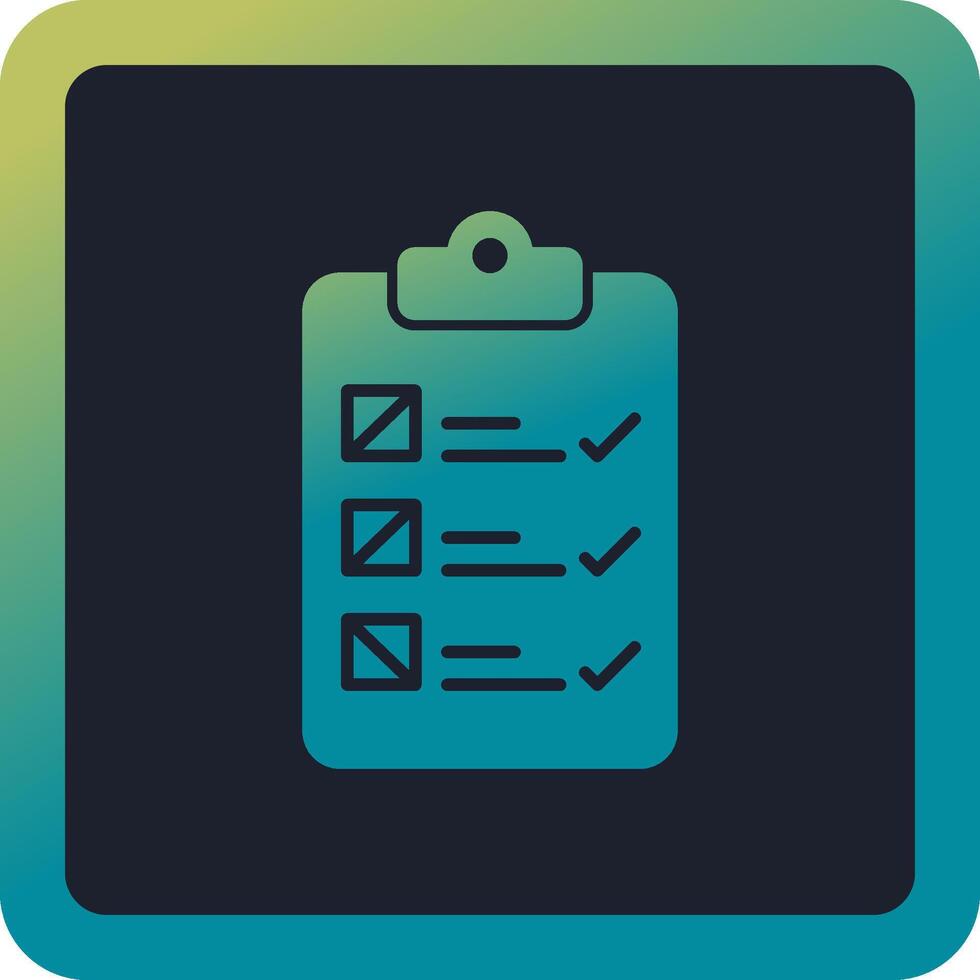 Checkliste Vektor Icon