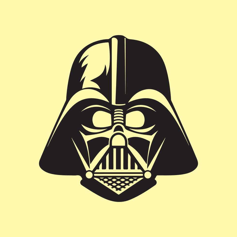 darth vader hjälm vektor illustration för barn