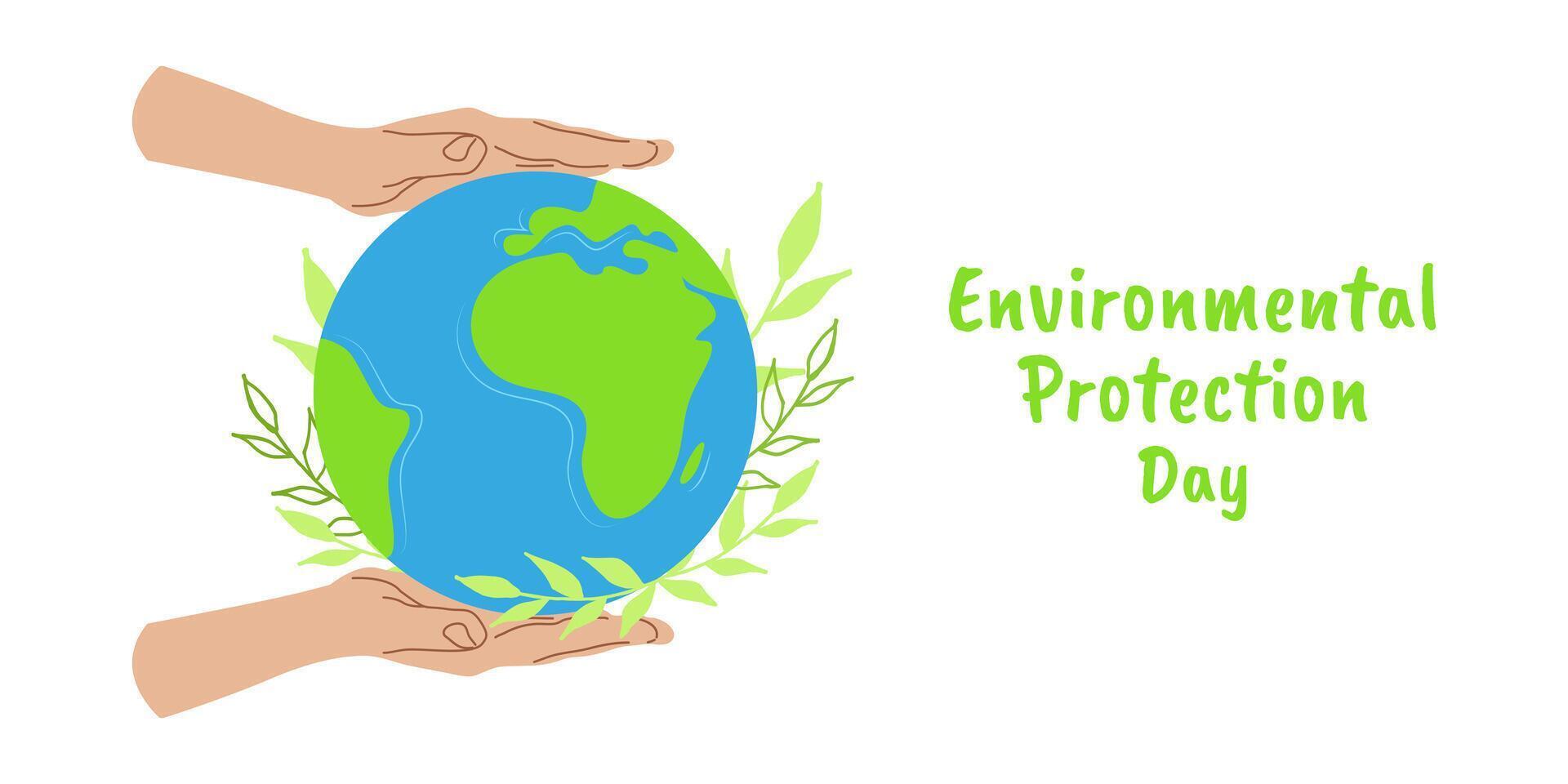 Umwelt Schutz Tag speichern das Planet Erde vektor