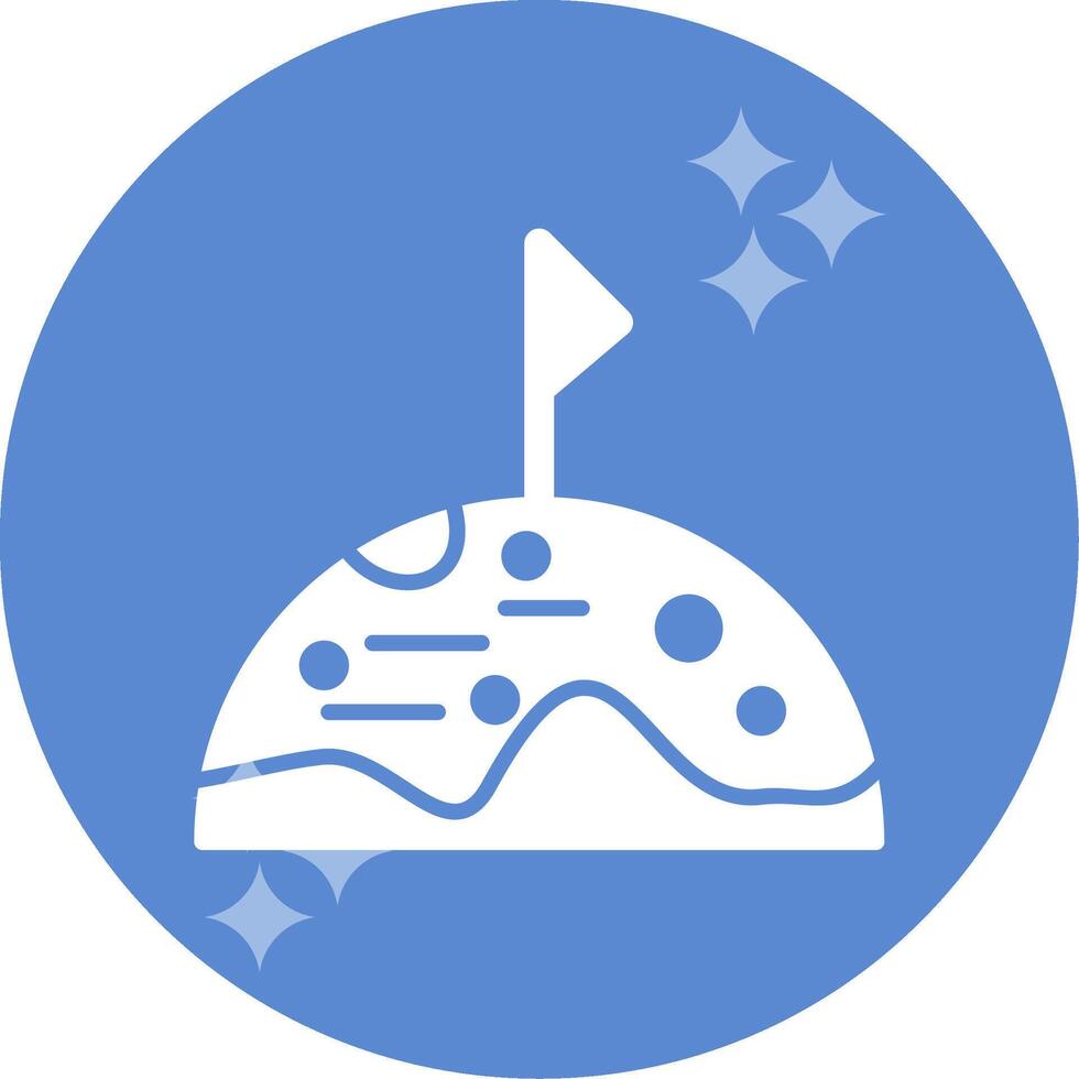 Mond Gipfel Vektor Symbol