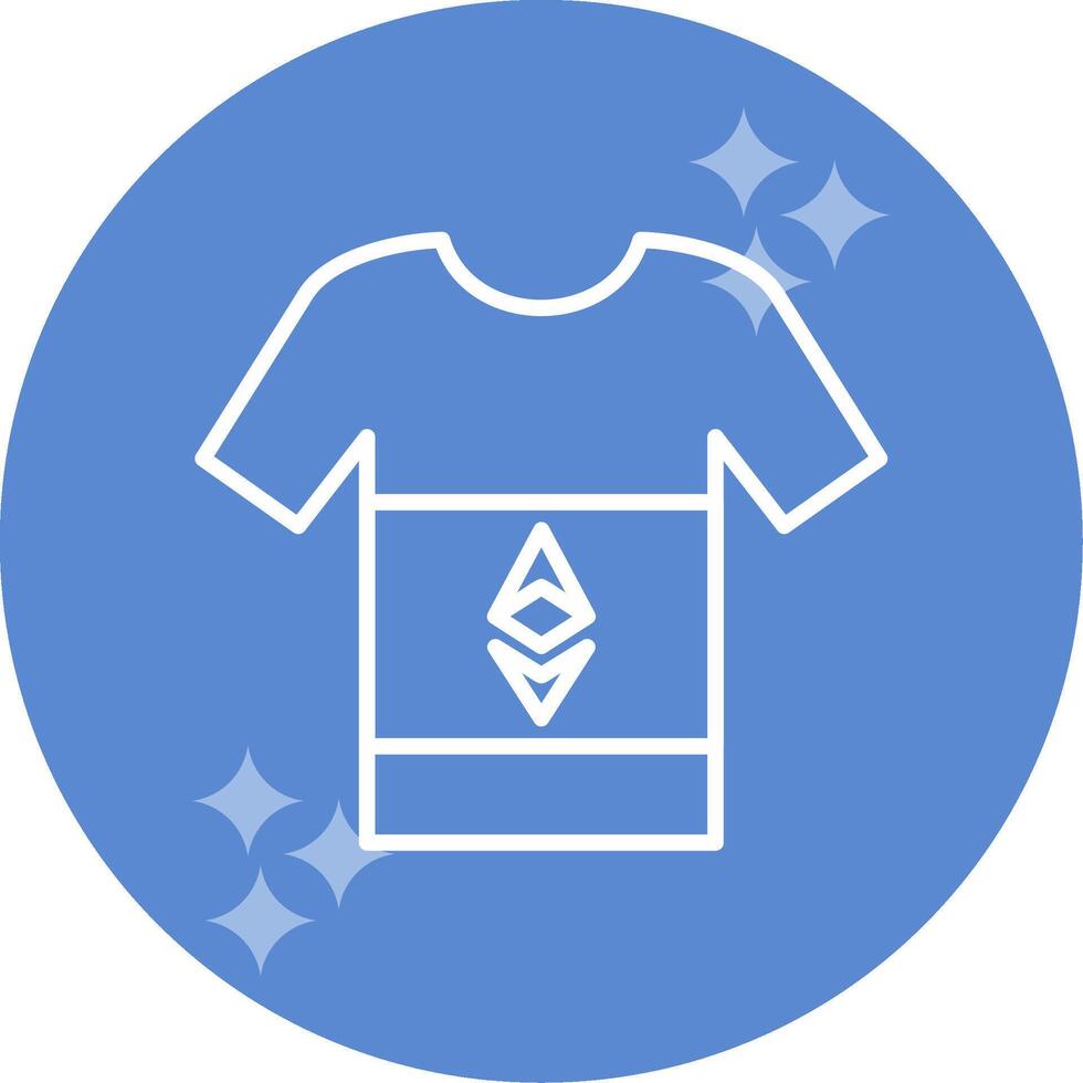 ethereum tshirt vektor ikon