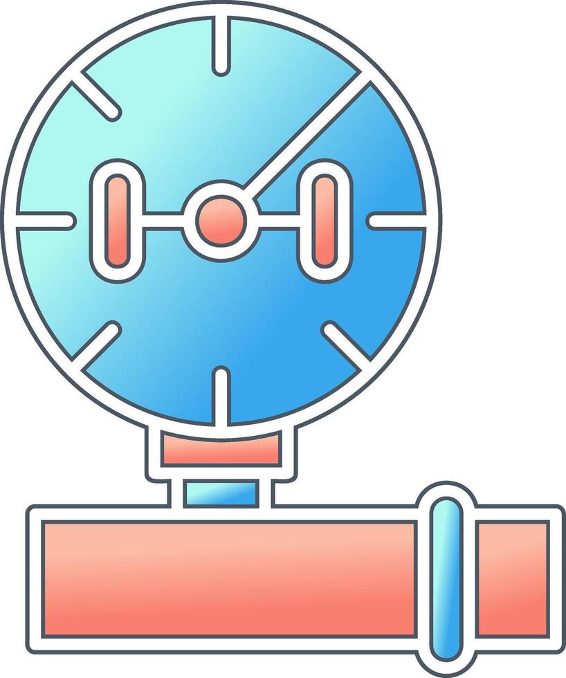 Manometer-Vektorsymbol vektor