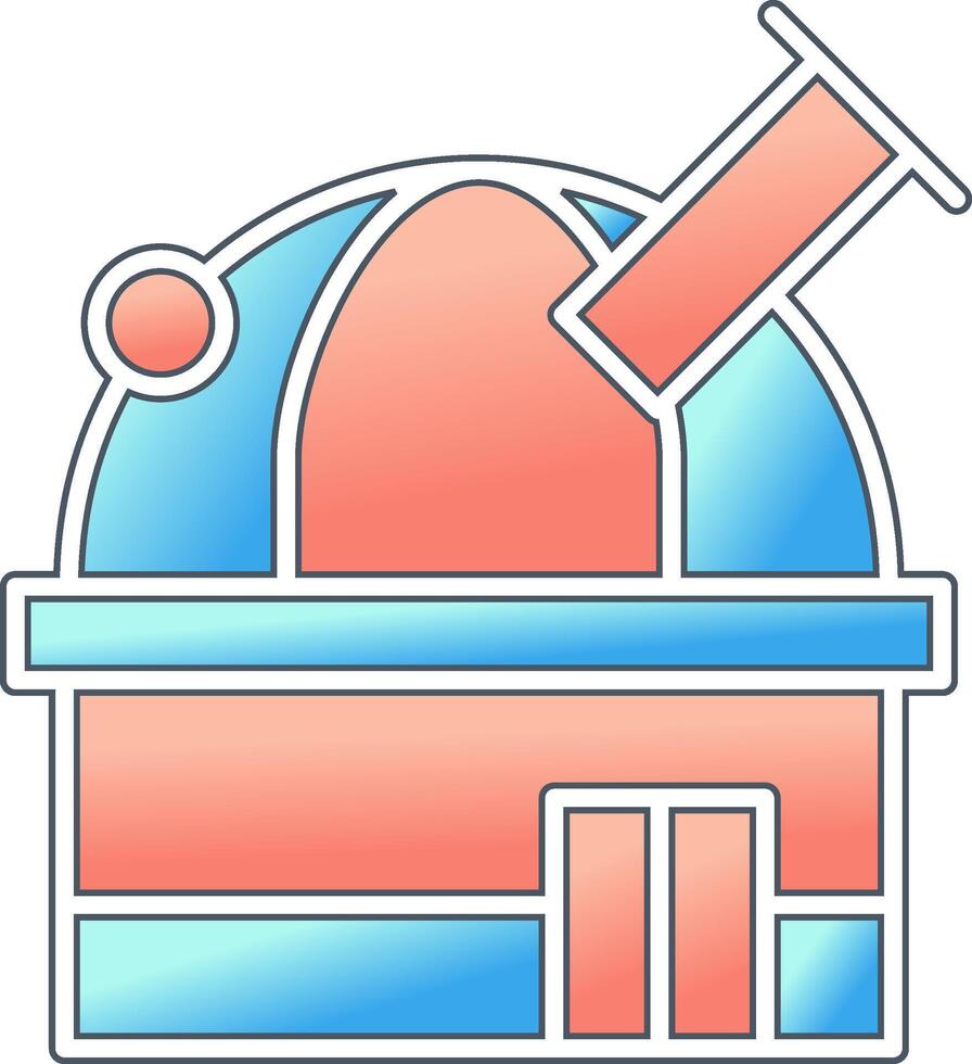 Plats observatorium vektor ikon