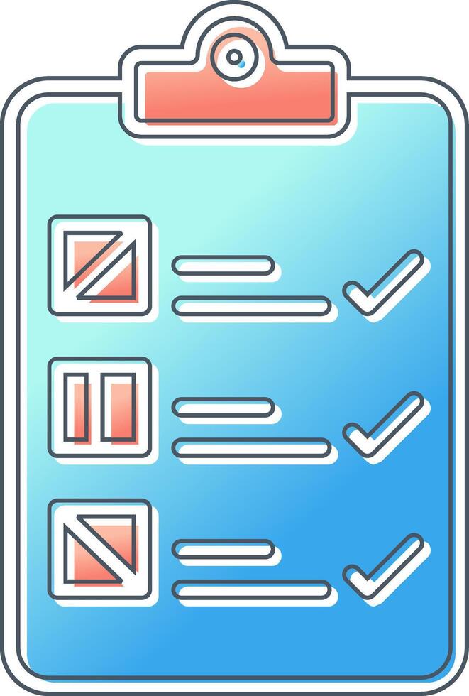 Checkliste Vektor Icon