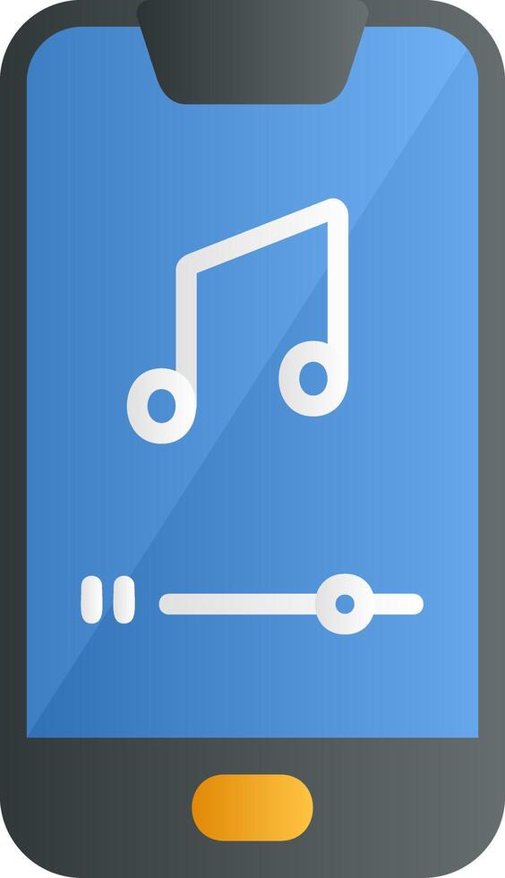 mobil musik spelare vektor ikon