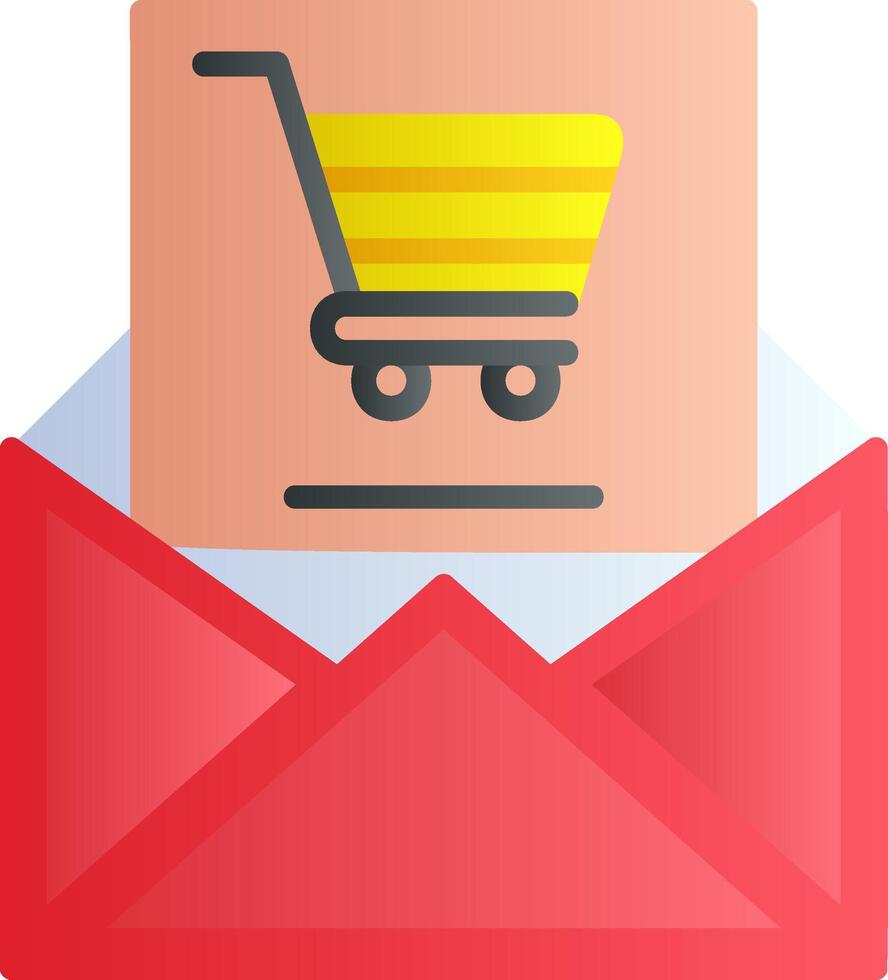 Einkaufen Email Vektor Symbol