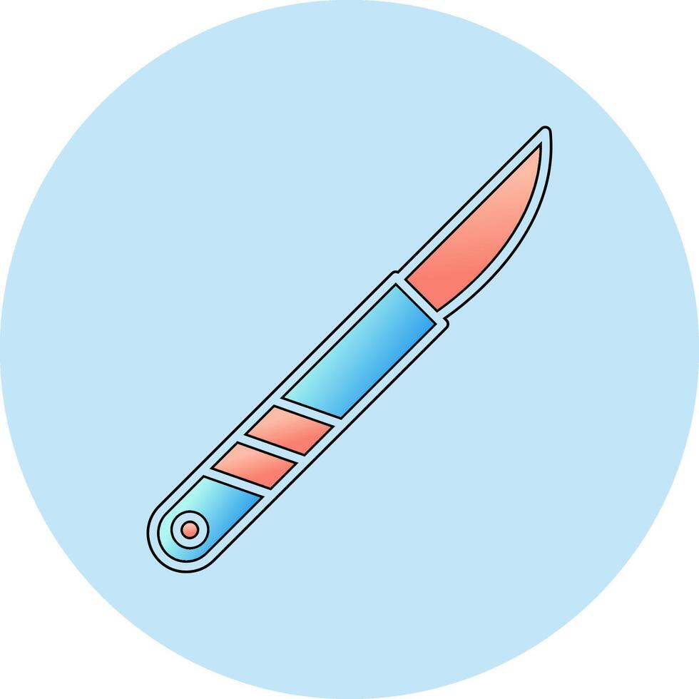 kirurgisk kniv vektor ikon