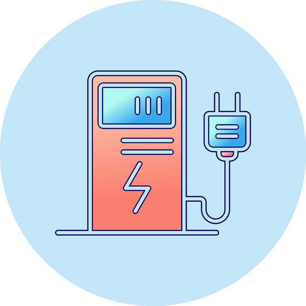 elektrisk avgift vektor ikon