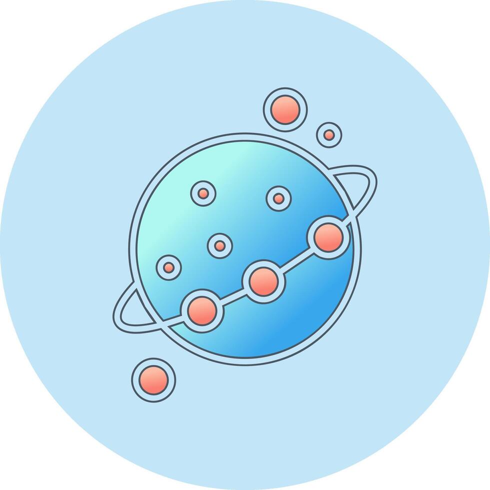 Planet-Vektor-Symbol vektor