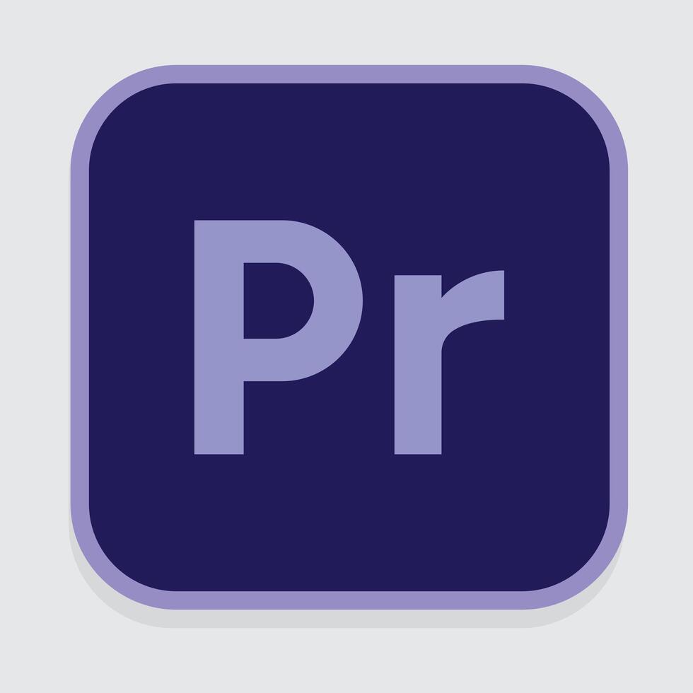 Adobe Premiere Profi Vektor Logos, Adobe Symbole, abstrakt Vektor Kunst