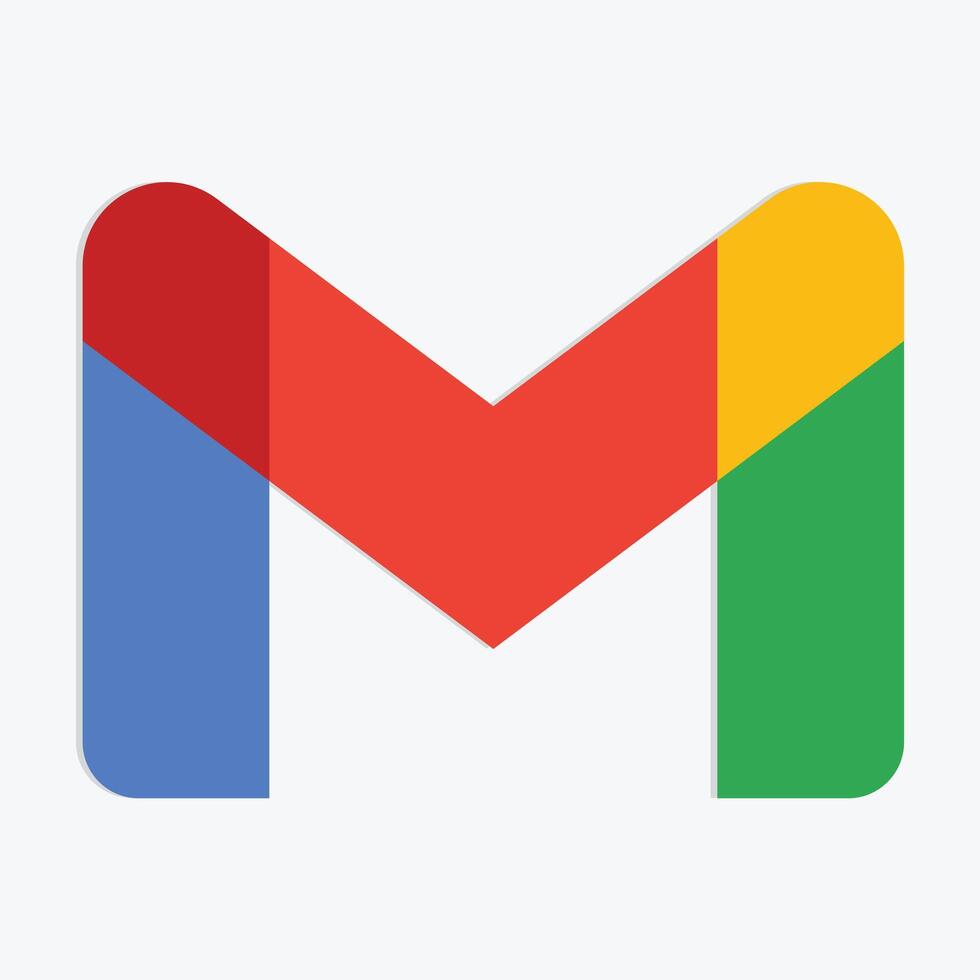 Google Mail Symbol, Mail Symbol, Symbol. Vektor Illustration