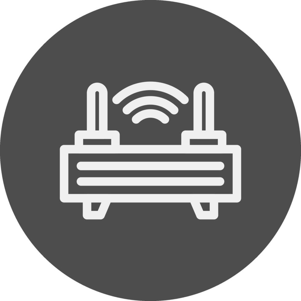 Router kreatives Icon-Design vektor