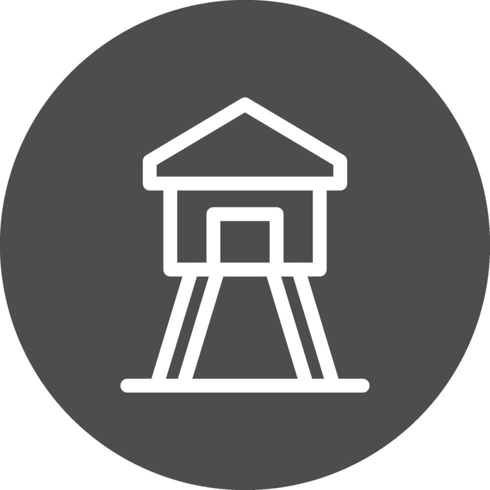 Wachturm kreatives Icon-Design vektor