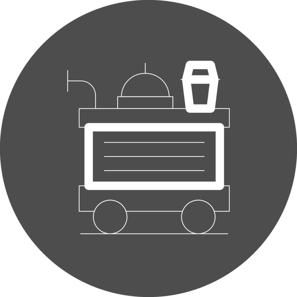 Food Trolley kreatives Icon-Design vektor
