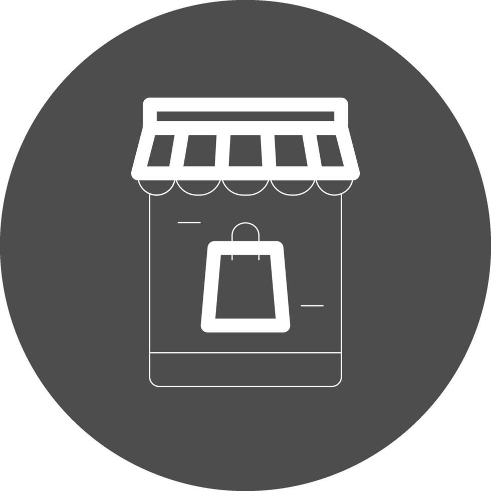 Online-Shopping kreatives Icon-Design vektor