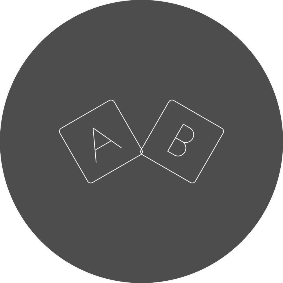 ABC-Block kreatives Icon-Design vektor