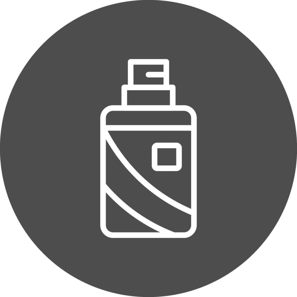 Haarspray kreatives Icon-Design vektor