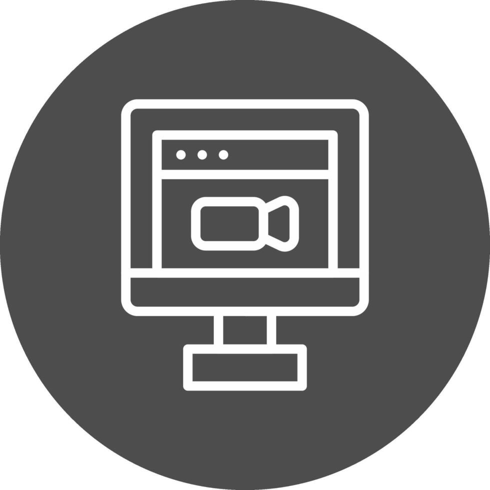 kreatives Icon-Design für Videokonferenzen vektor