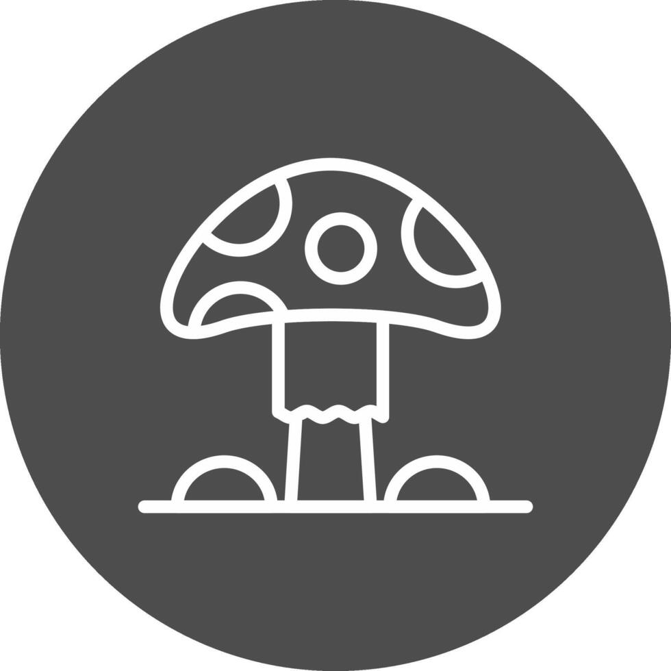 Pilz kreatives Icon-Design vektor