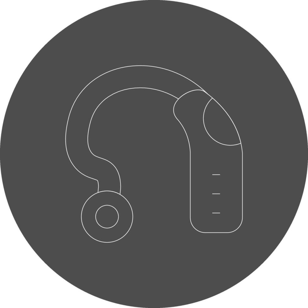 kreatives Icon-Design für Hörgeräte vektor