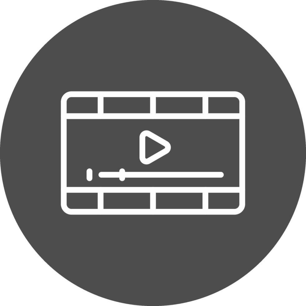 Video-Player kreatives Icon-Design vektor