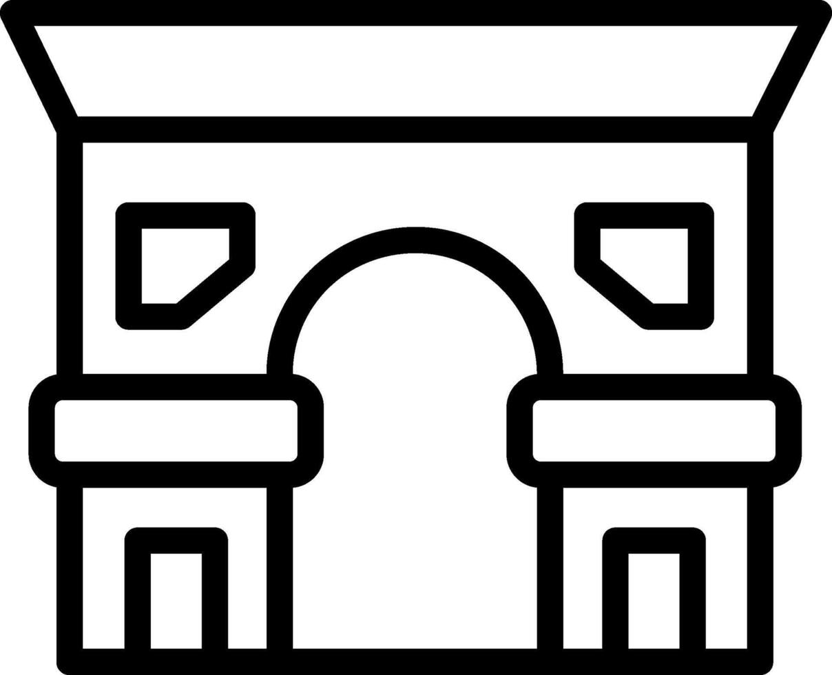 Arc de Triomphe kreatives Icon-Design vektor