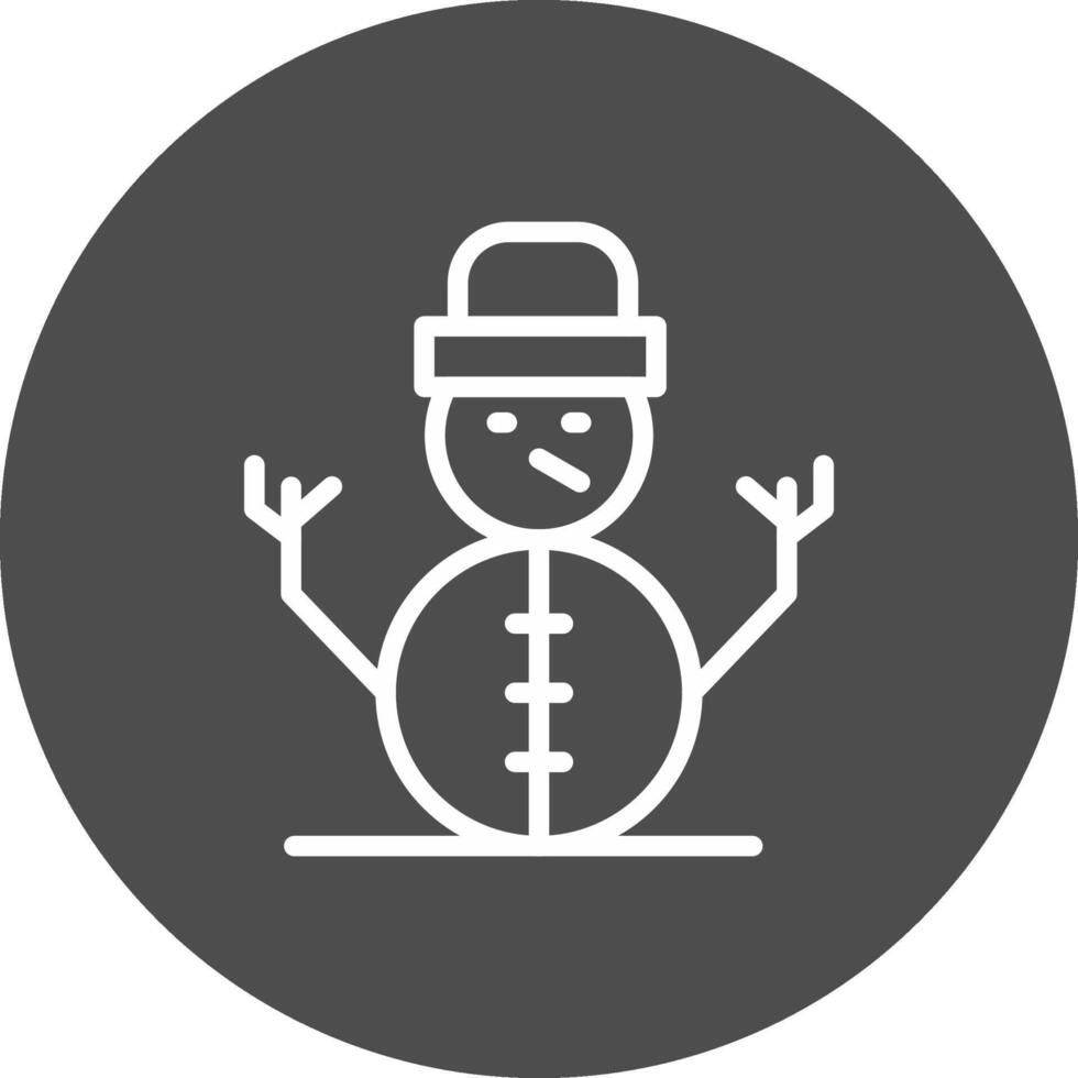 Schneemann kreatives Icon-Design vektor