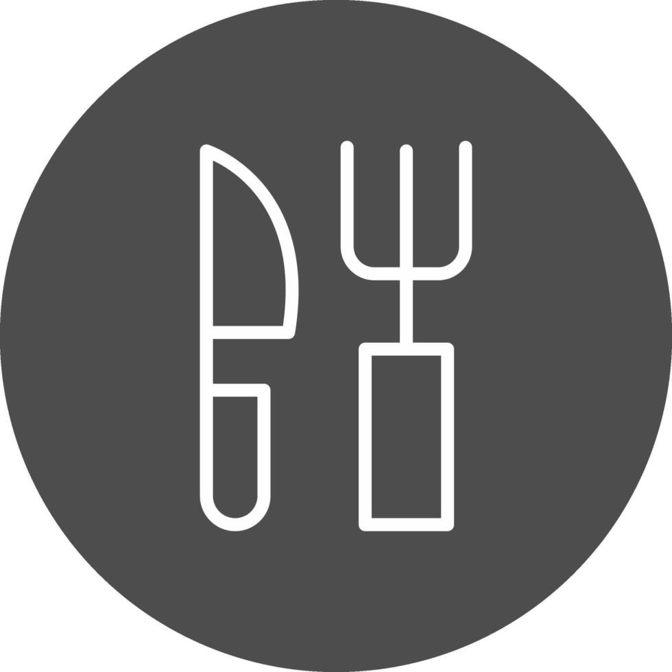 Gabel und Messer kreativ Symbol Design vektor
