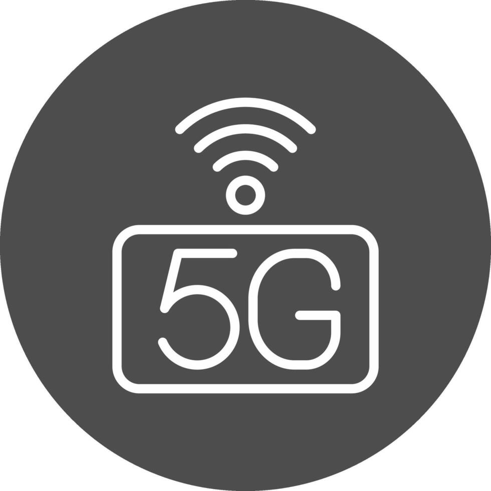 5g nätverk kreativ ikon design vektor