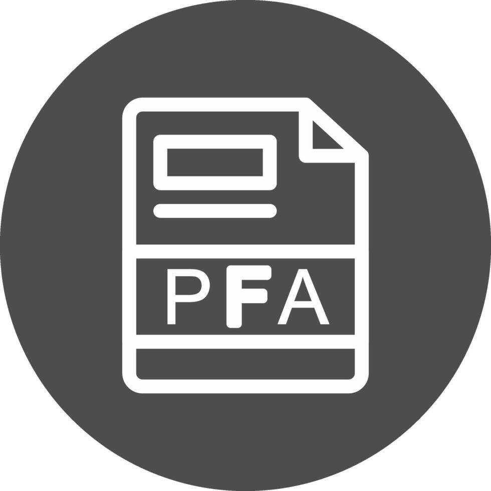 pfa kreativ ikon design vektor