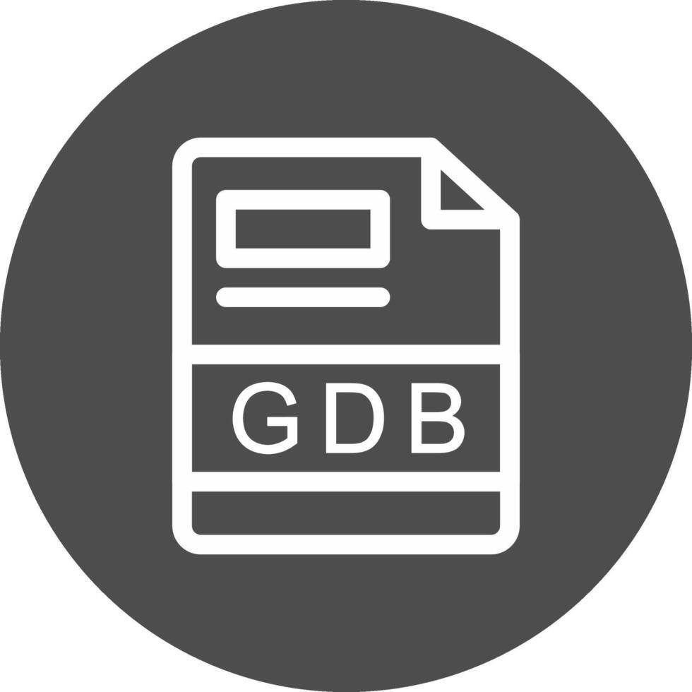 gdb kreativ ikon design vektor