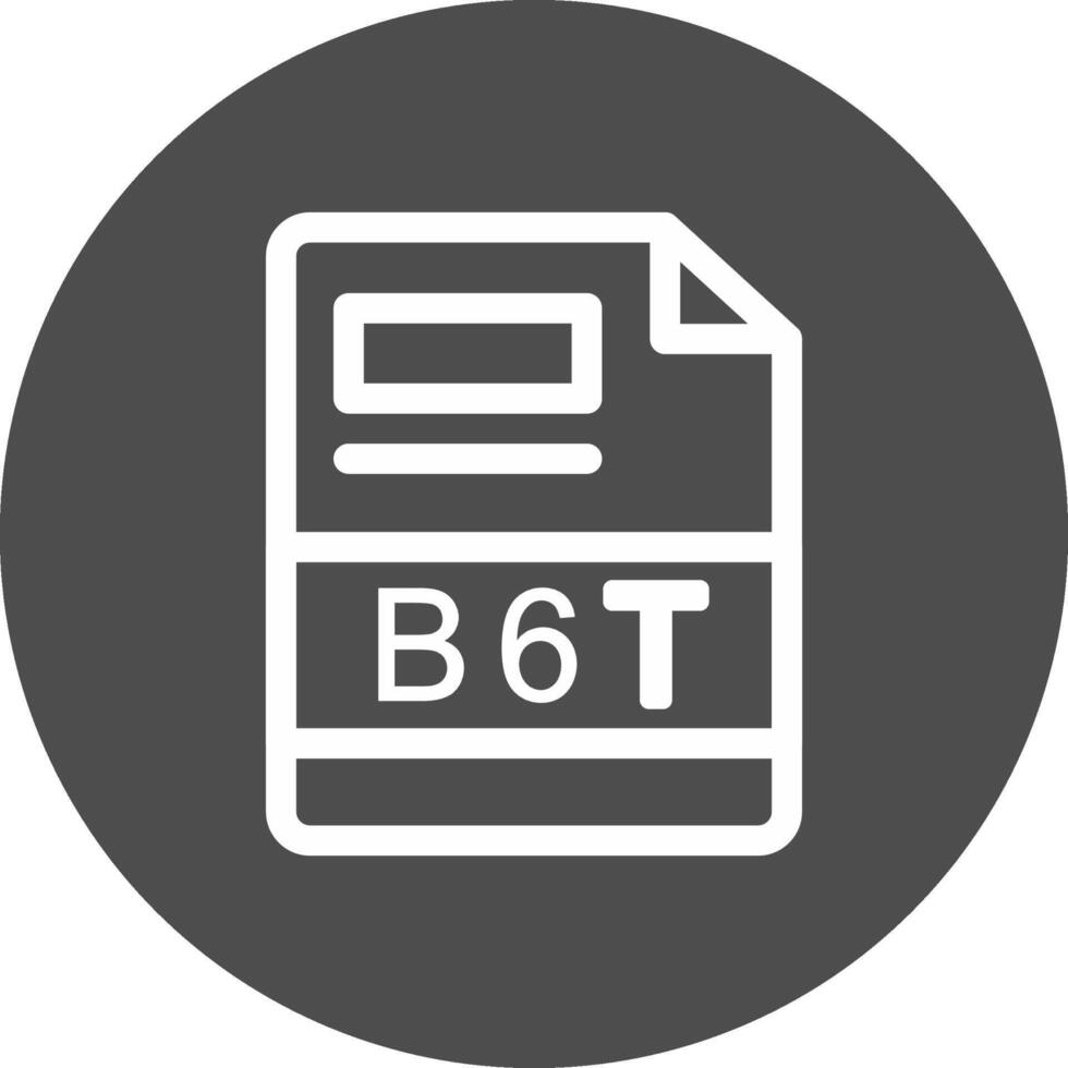 b6t kreativ ikon design vektor