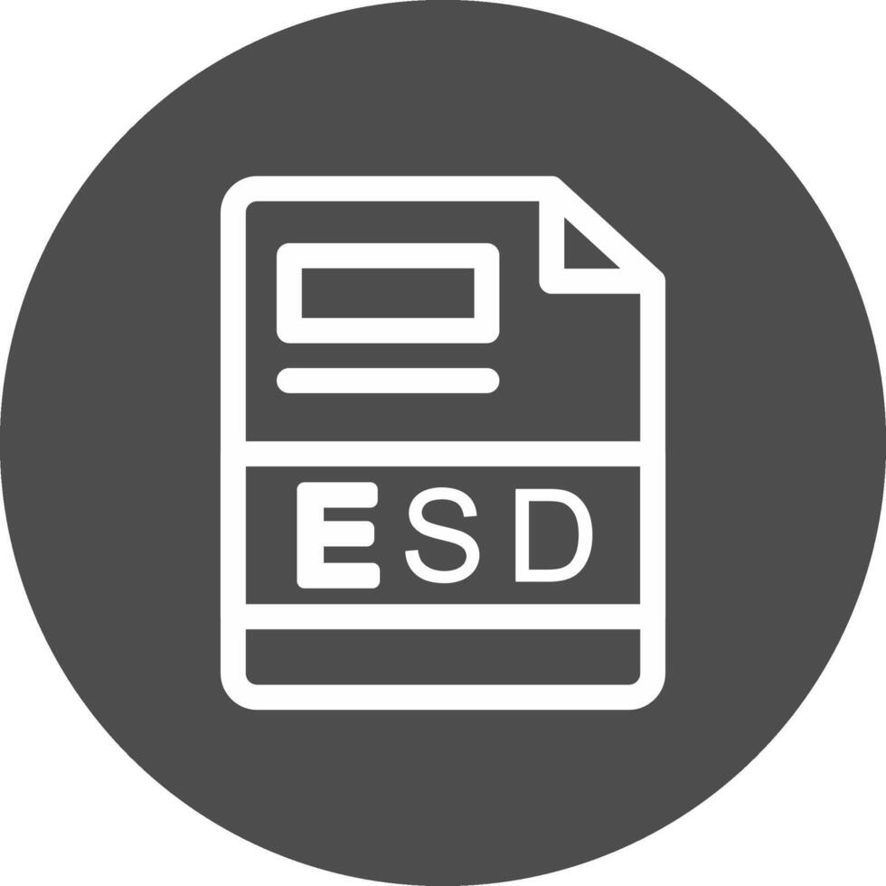 esd kreativ ikon design vektor