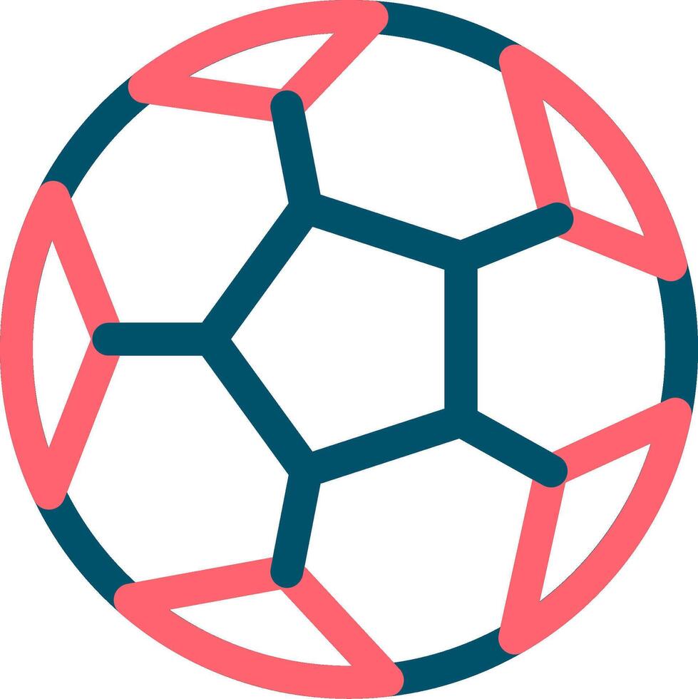 Fußball kreatives Icon-Design vektor