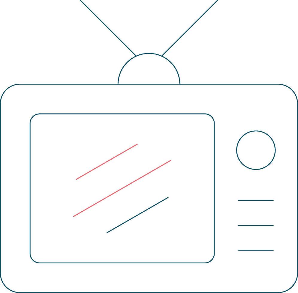 TV-kreatives Icon-Design vektor