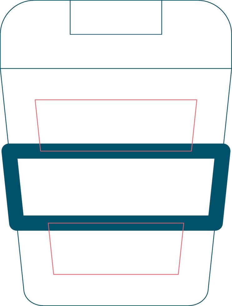 Papierkorb kreatives Icon-Design vektor