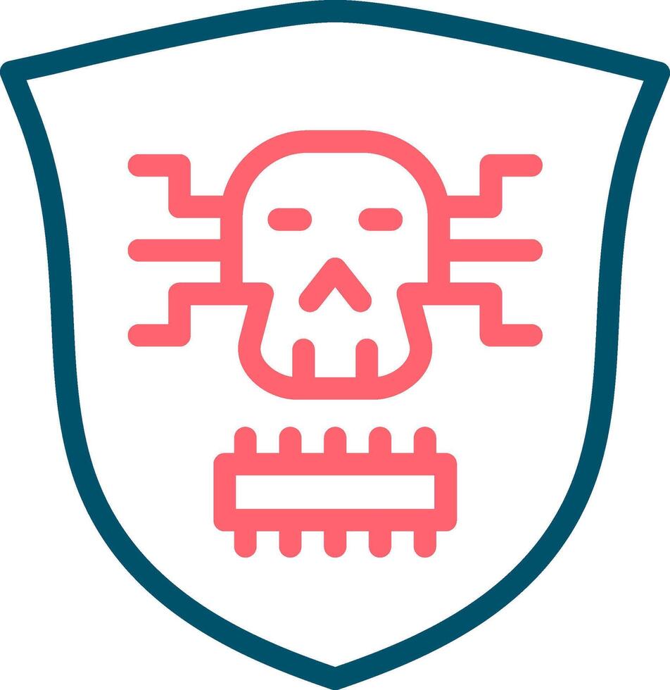 Kreatives Icon-Design für Malware vektor