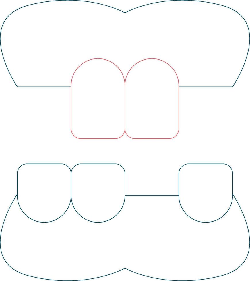 tandprotes kreativ ikon design vektor