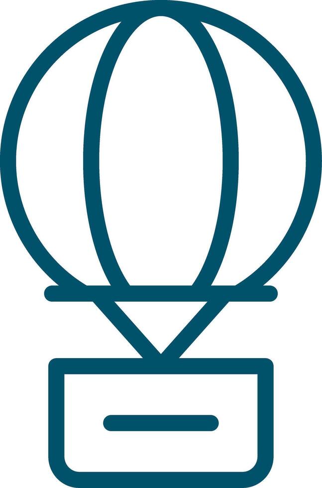 Heißluftballon kreatives Icon-Design vektor