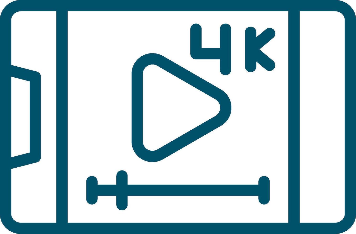 Video-Streaming kreatives Icon-Design vektor