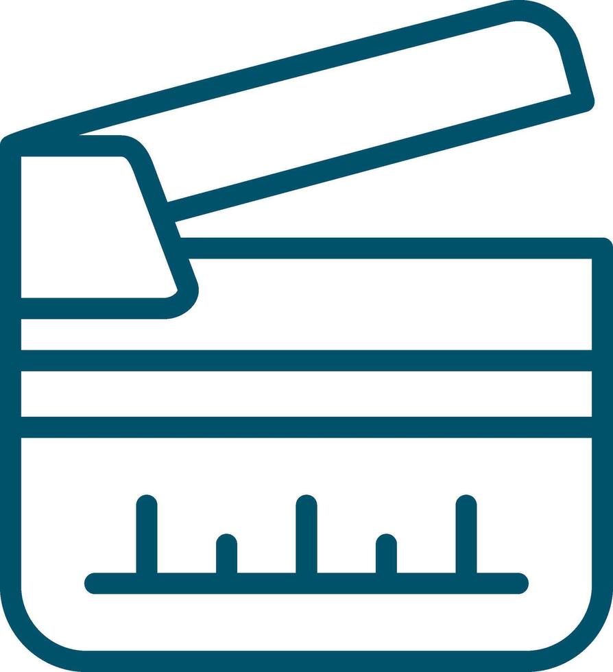 clapperboard kreativ ikon design vektor