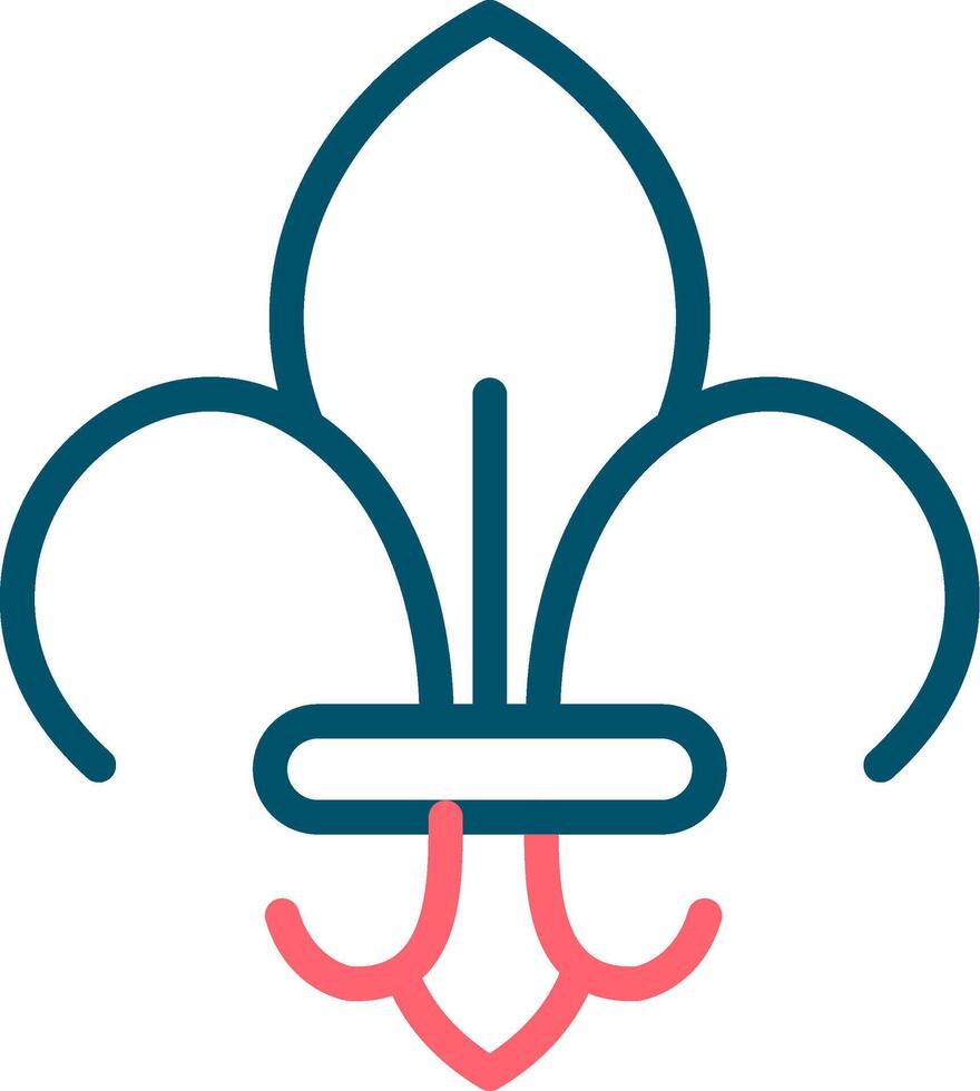 Fleur de Lis kreatives Icon-Design vektor