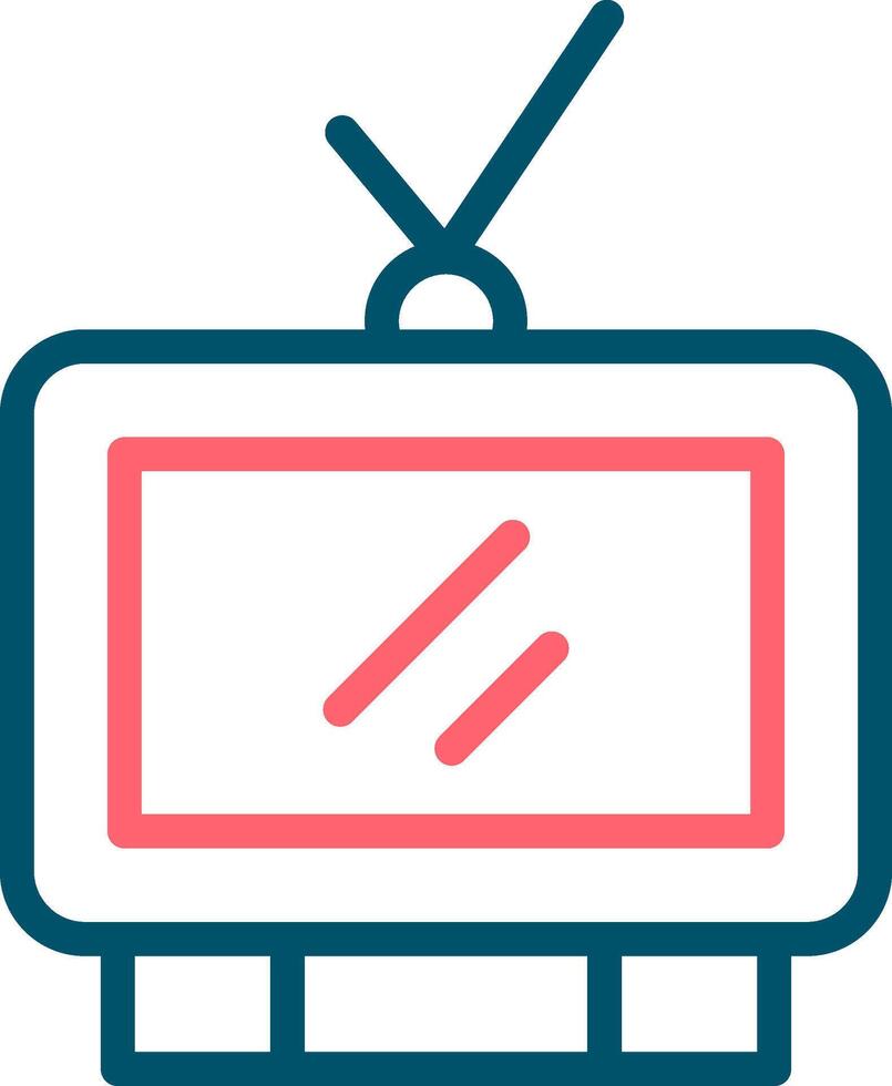 kreatives Icon-Design für das Fernsehen vektor
