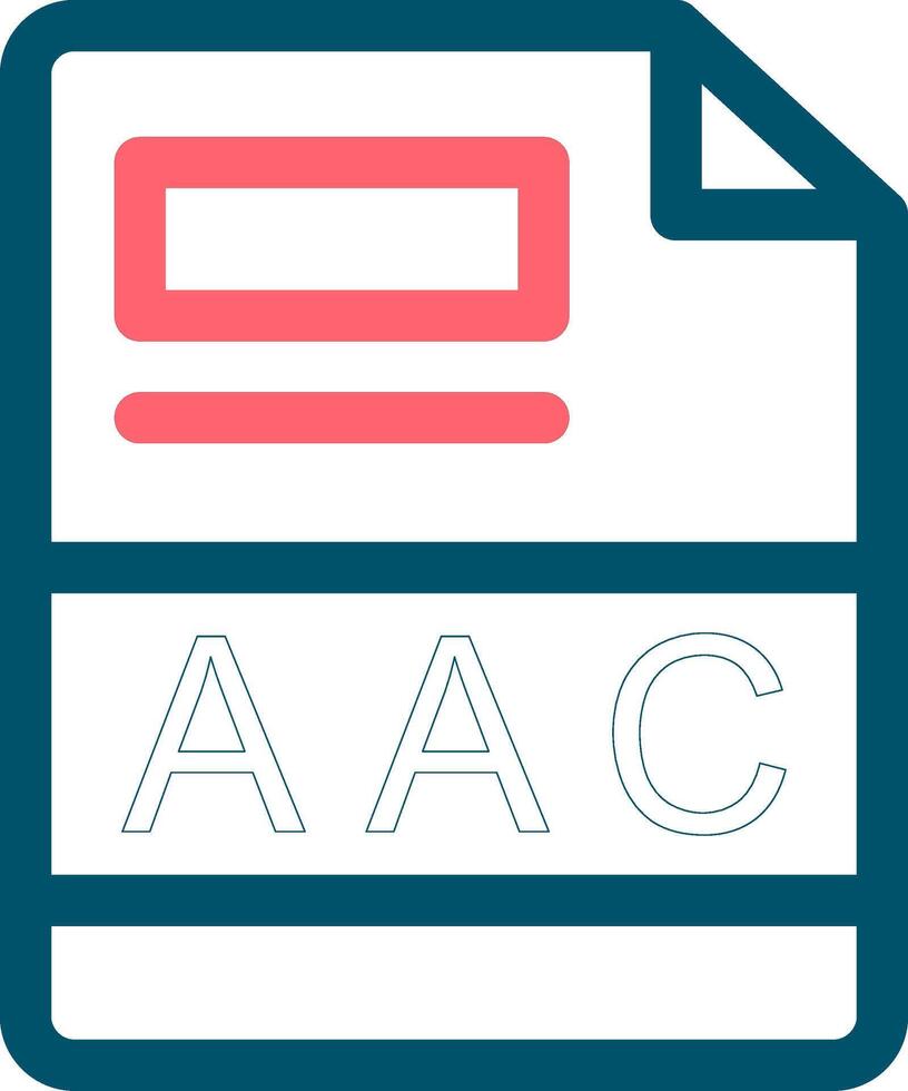 aac kreativ ikon design vektor